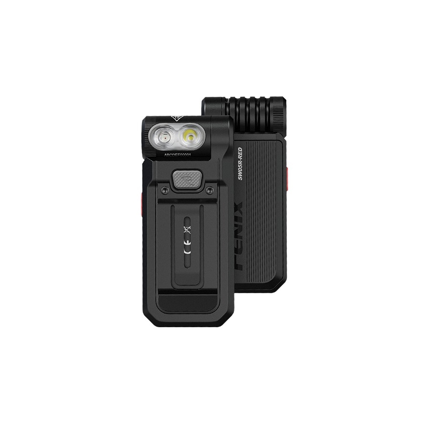 Fenix SW05RREDBLC - LED Stmívatelná nabíjecí svítilna LED/USB IPX6 150 lm 49 h černá