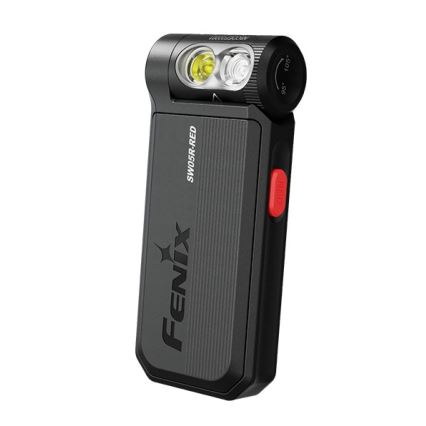 Fenix SW05RREDBLC - LED Stmívatelná nabíjecí svítilna LED/USB IPX6 150 lm 49 h černá