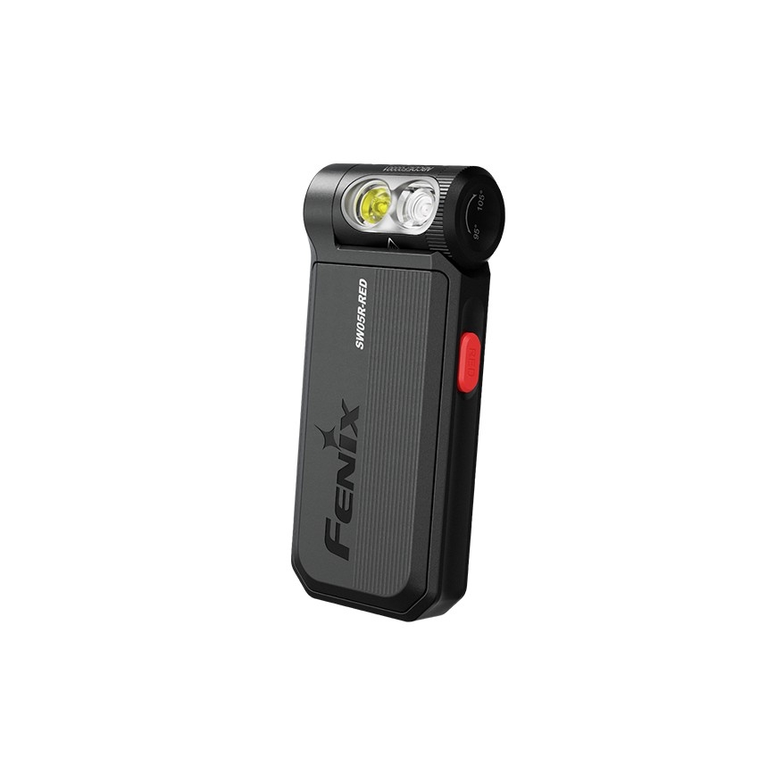 Fenix SW05RREDBLC - LED Stmívatelná nabíjecí svítilna LED/USB IPX6 150 lm 49 h černá