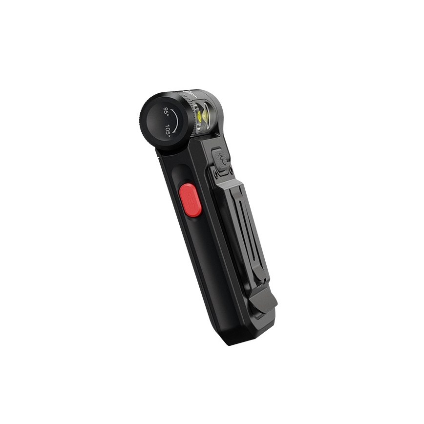 Fenix SW05RREDBLC - LED Stmívatelná nabíjecí svítilna LED/USB IPX6 150 lm 49 h černá