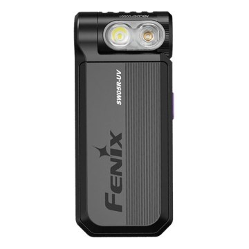 Fenix SW05RUVBLC - LED Stmívatelná nabíjecí svítilna LED/USB IPX6 150 lm 49 h černá