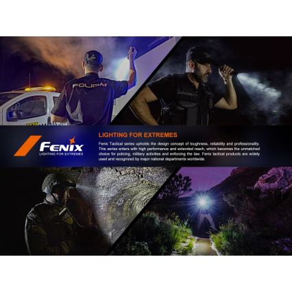 Fenix SW05RUVBLC - LED Stmívatelná nabíjecí svítilna LED/USB IPX6 150 lm 49 h 700 mAh černá