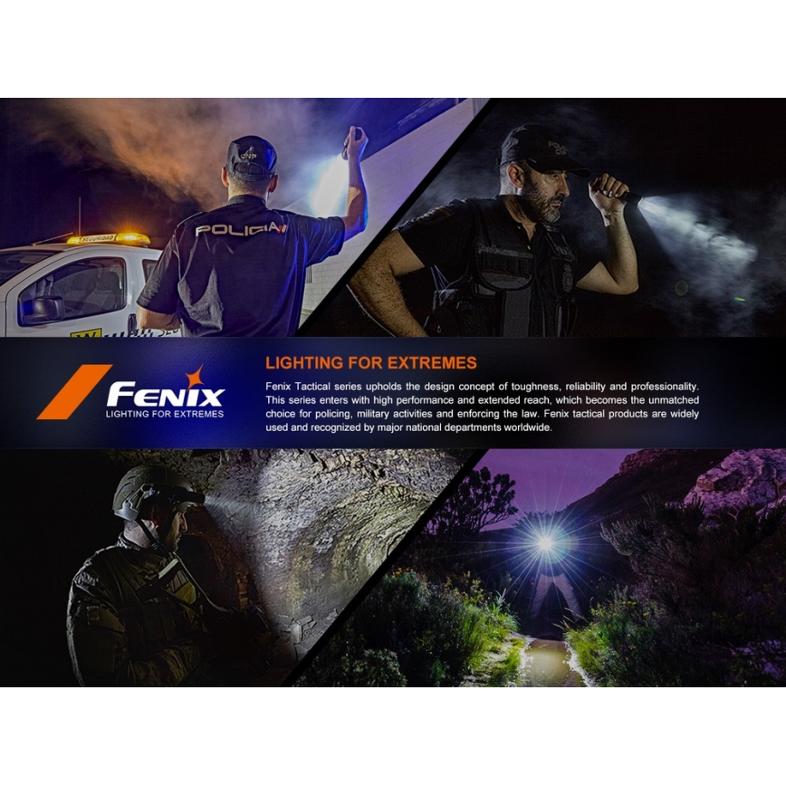 Fenix SW05RUVBLC - LED Stmívatelná nabíjecí svítilna LED/USB IPX6 150 lm 49 h 700 mAh černá