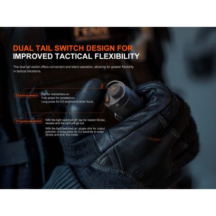 Fenix TK17BLK - LED Stmívatelná nabíjecí svítilna LED/USB 6000 mAh IP68 3600 lm 60 h černá