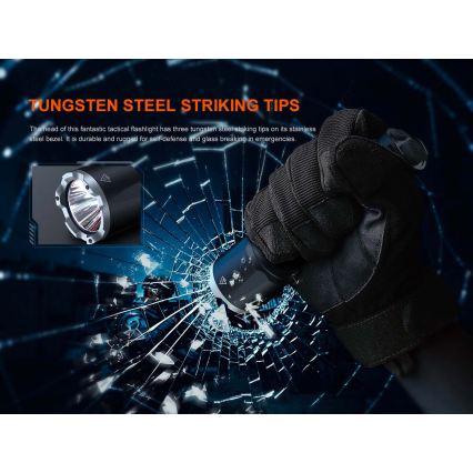 Fenix TK17BLK - LED Stmívatelná nabíjecí svítilna LED/USB 6000 mAh IP68 3600 lm 60 h černá