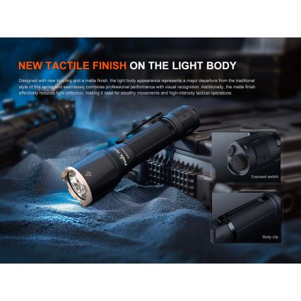 Fenix TK17BLK - LED Stmívatelná nabíjecí svítilna LED/USB 6000 mAh IP68 3600 lm 60 h černá