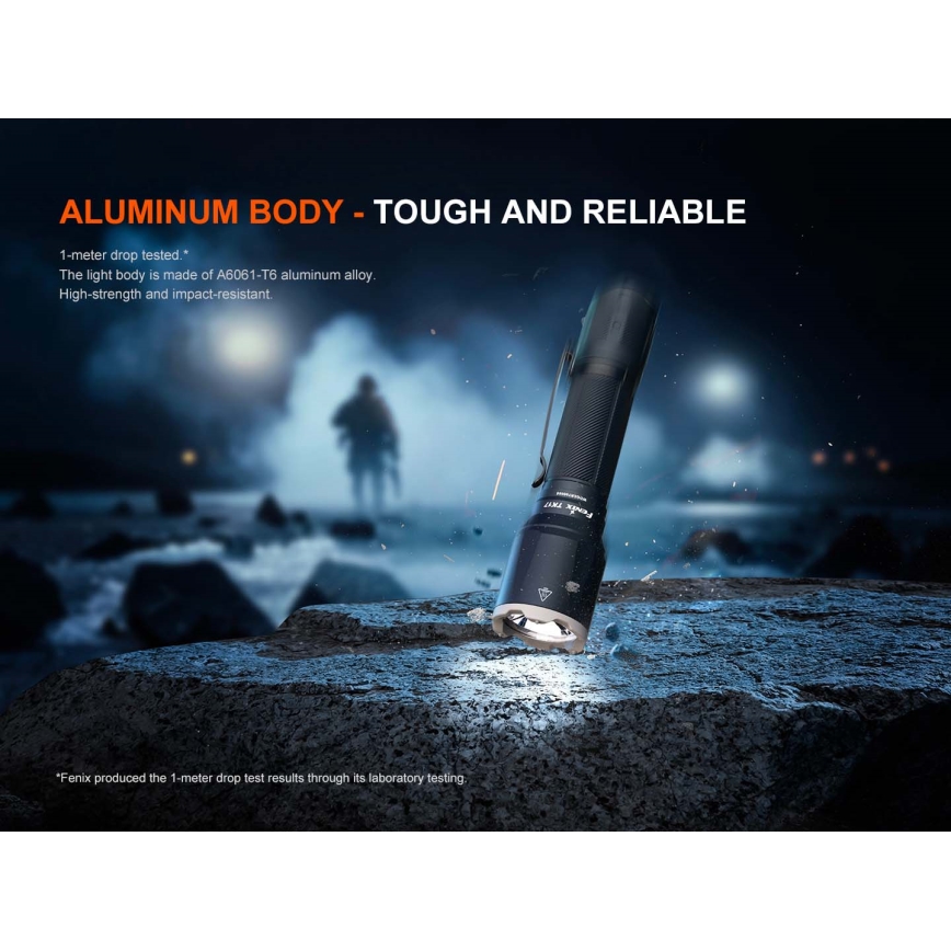 Fenix TK17BLK - LED Stmívatelná nabíjecí svítilna LED/USB 6000 mAh IP68 3600 lm 60 h černá