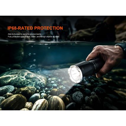 Fenix TK17BLK - LED Stmívatelná nabíjecí svítilna LED/USB 6000 mAh IP68 3600 lm 60 h černá