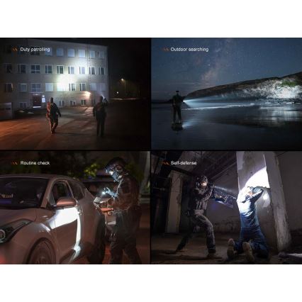 Fenix TK21RBLK - LED Stmívatelná nabíjecí svítilna LED/USB 6000 mAh IP68 3600 lm 72,5 h černá