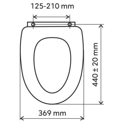 FERRO - Záchodové prkénko SoftClose duroplast/bílá