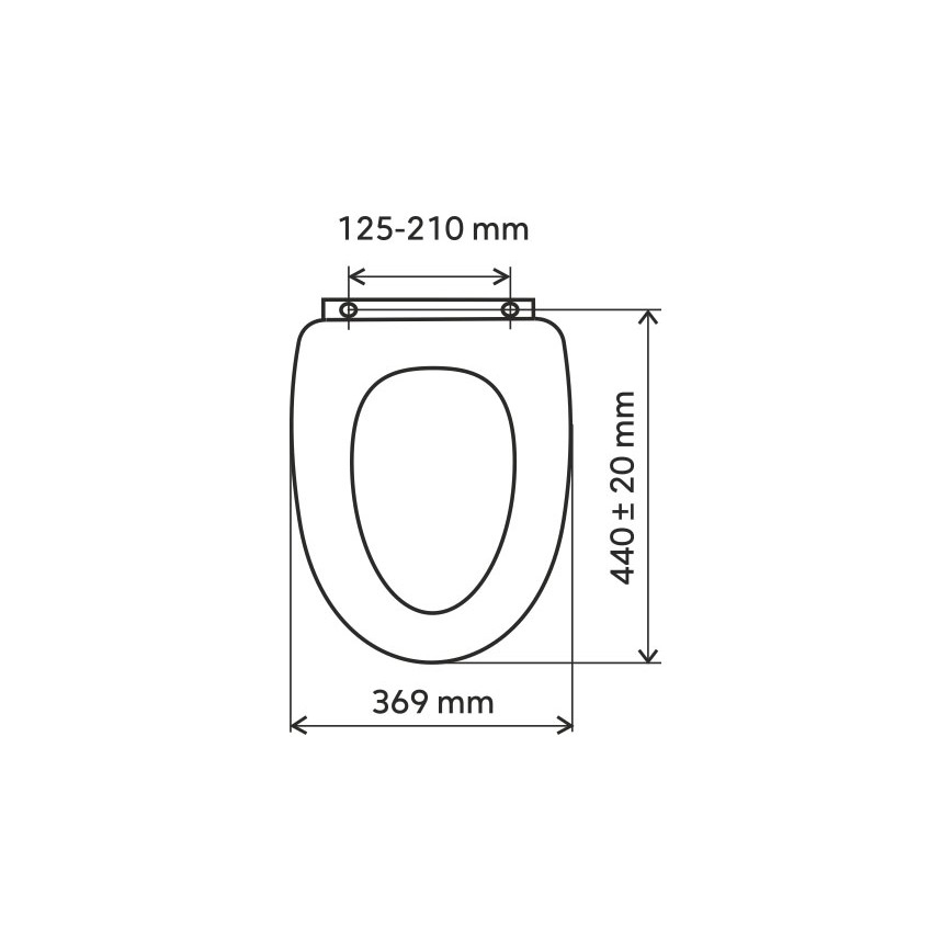 FERRO - Záchodové prkénko SoftClose duroplast/bílá