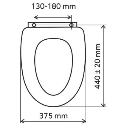 FERRO - Záchodové prkénko SoftClose MDF/bílá