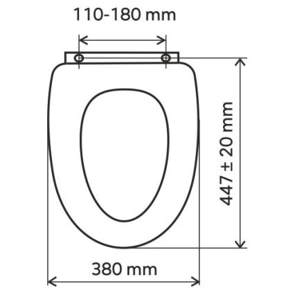 FERRO - Záchodové prkénko SoftClose MDF/dekor jasan
