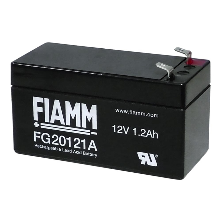 Fiamm FG20121A - Olověný akumulátor 12V/1,2Ah/konektor 4,7mm