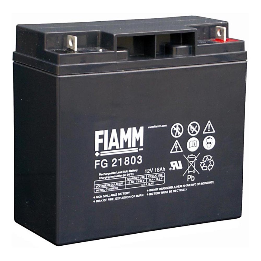 Fiamm FG21803 - Olověný akumulátor 12V/18Ah/oko M5