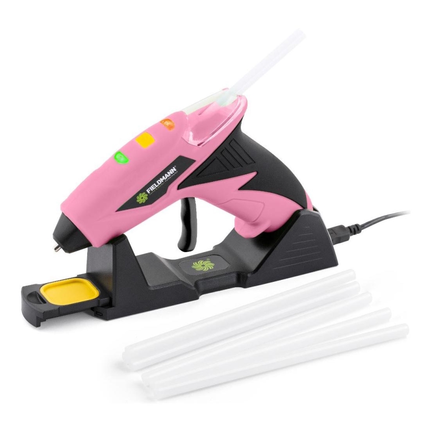 Fieldmann - AKU Tavná pistole 4V 1500 mAh růžová