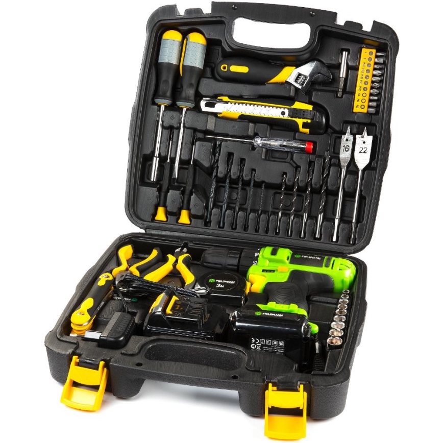 Fieldmann - AKU Vrtačka s příslušenstvím 12V 1300 mAh