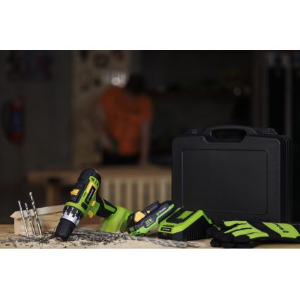 Fieldmann - Akumulátorová vrtačka 2000 mAh 20V + rychlonabíjecí stanice