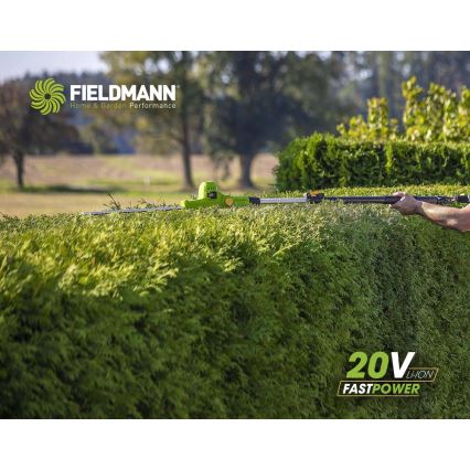 Fieldmann - Akumulátorové teleskopické plotové nůžky 20V