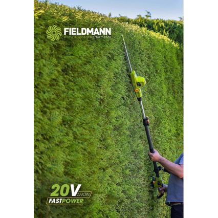 Fieldmann - Akumulátorové teleskopické plotové nůžky 20V