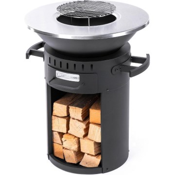 Fieldmann - Přenosný gril 3v1 nerez/černá