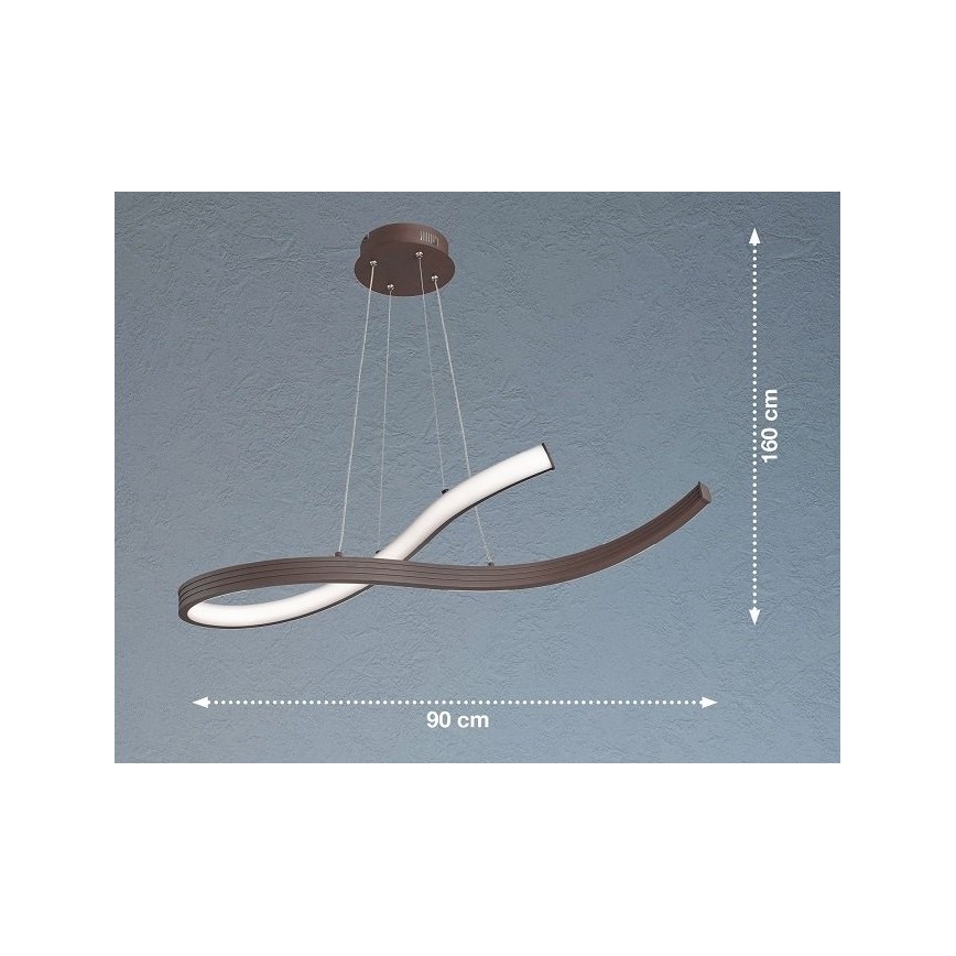Fischer & Honsel 60498 - LED Lustr na lanku HEDI LED/38W/230V
