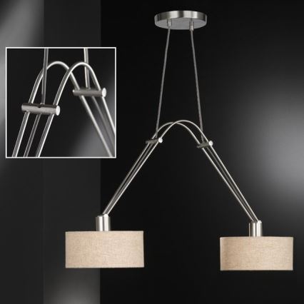 Fischer & Honsel 65170 - Lustr na lanku FULLA 2xE27/40W/230V