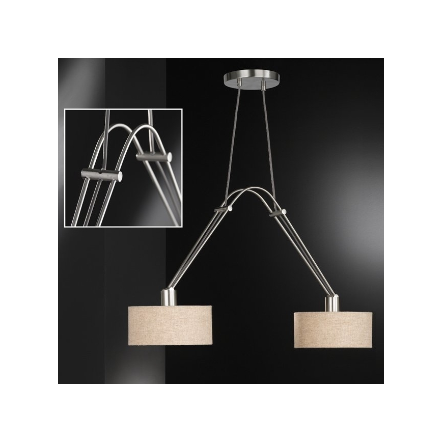 Fischer & Honsel 65170 - Lustr na lanku FULLA 2xE27/40W/230V