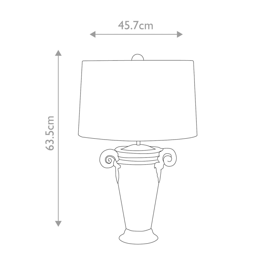 Flambeau - Stolní lampa GALLIER 1xE27/60W/230V