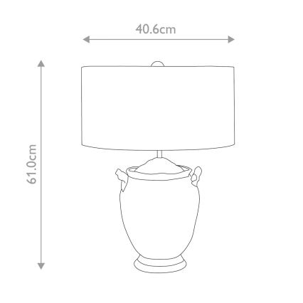 Flambeau - Stolní lampa JACKSON 1xE27/60W/230V