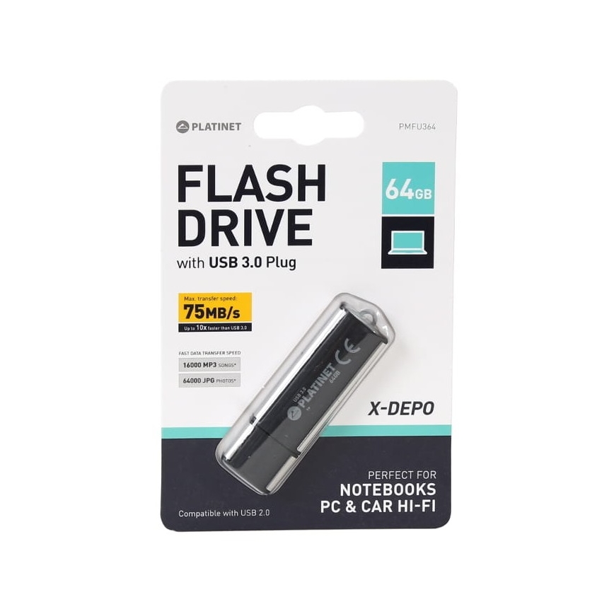 Flash Disk USB 3.0 64GB černá