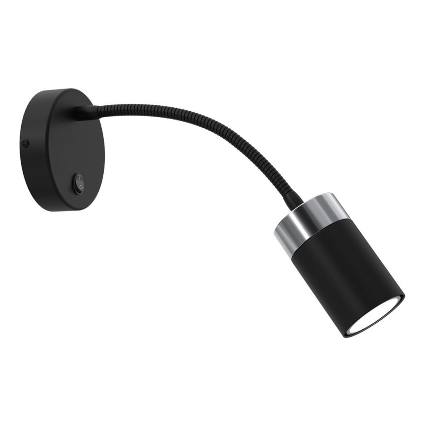 Flexibilní lampička JOKER 1xGU10/8W/230V černá/matný chrom