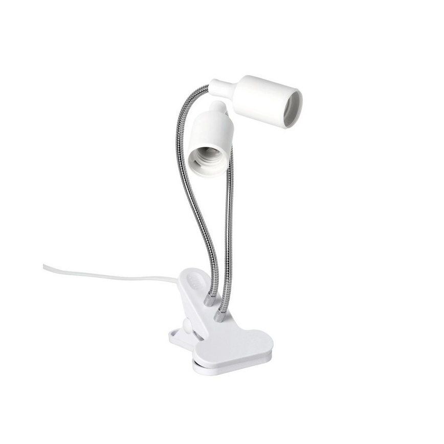 Flexibilní stolní lampa s klipem pro pěstování rostlin PLANTY 2xE27/30W/230V bílá