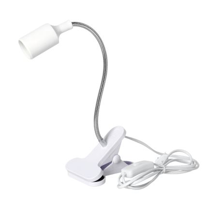 Flexibilní stolní lampa s klipem CLIP 1xE27/30W/230V bílá