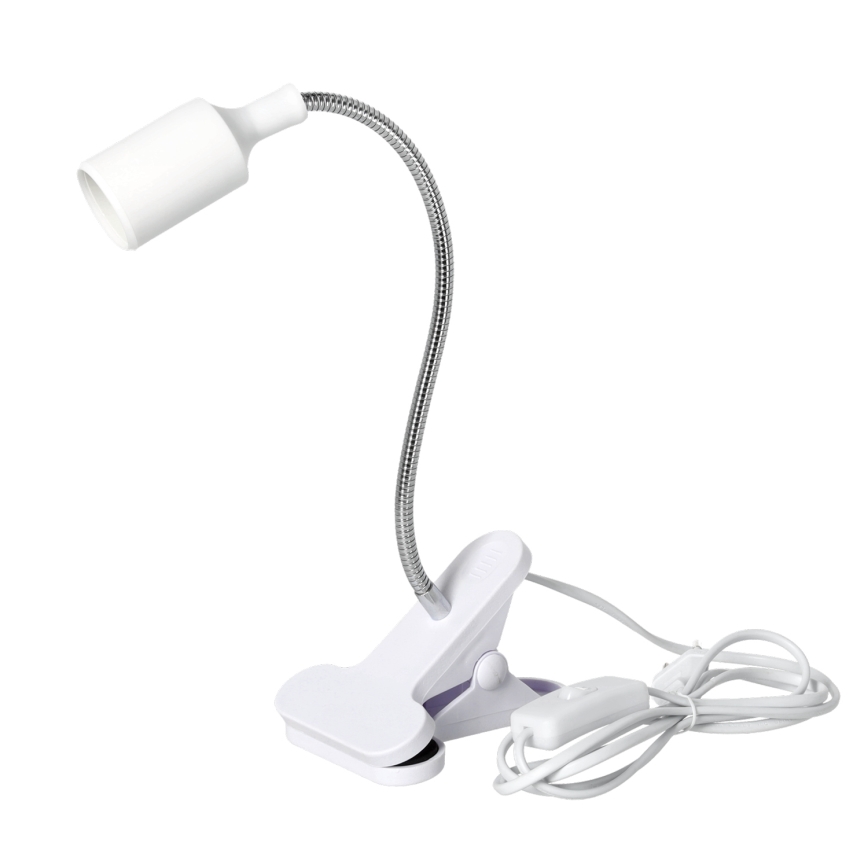 Flexibilní stolní lampa s klipem CLIP 1xE27/30W/230V bílá