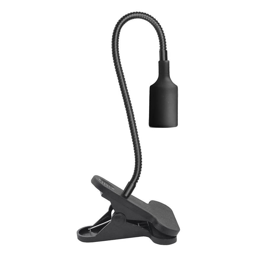 Flexibilní stolní lampa s klipem CLIP 1xE27/30W/230V černá