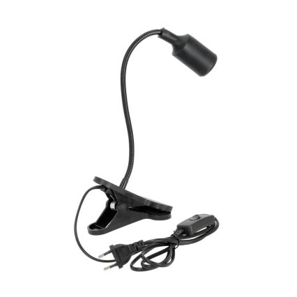 Flexibilní stolní lampa s klipem CLIP 1xE27/30W/230V černá