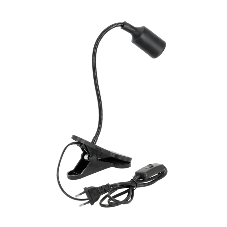 Flexibilní stolní lampa s klipem CLIP 1xE27/30W/230V černá
