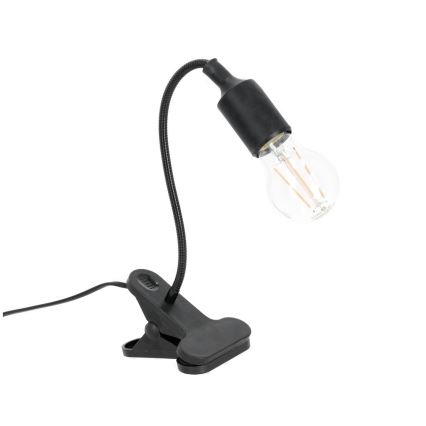 Flexibilní stolní lampa s klipem CLIP 1xE27/30W/230V černá