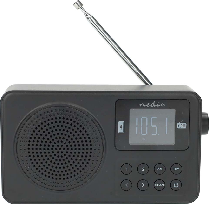 FM rádio 2W/5V 1900 mAh