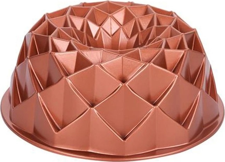 Forma na bábovku KITCHISIMO 24 cm diamant/měděná