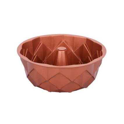 Forma na bábovku KITCHISIMO 24 cm diamant/měděná