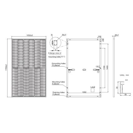 Fotovoltaický solární panel JA SOLAR 380 Wp černý rám IP68 Half Cut