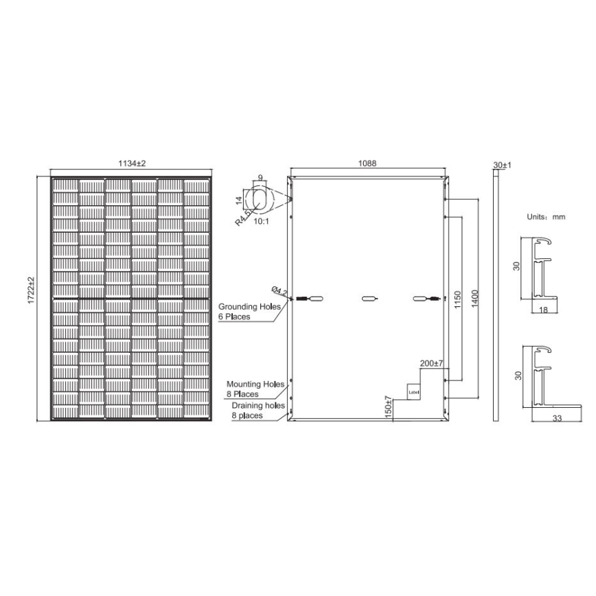 Fotovoltaický solární panel JA SOLAR 405Wp černý rám IP68 Half Cut