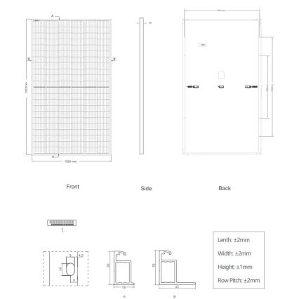 Fotovoltaický solární panel JINKO 380Wp Full Black IP67 Half Cut