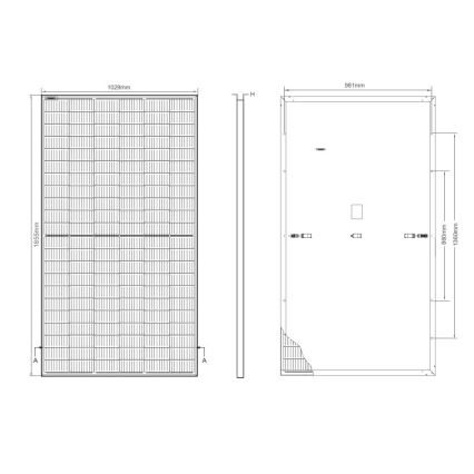 Fotovoltaický solární panel JINKO 400Wp černý rám IP68 Half Cut - paleta 36 ks