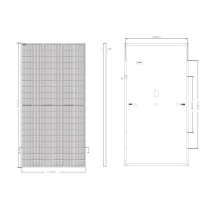 Fotovoltaický solární panel JINKO 460Wp černý rám IP68 Half Cut