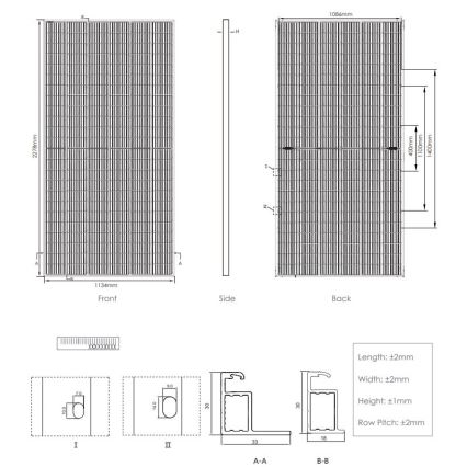 Fotovoltaický solární panel JINKO 530Wp IP68 Half Cut bifaciální