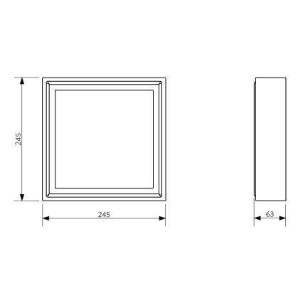 Fulgur 26940 - LED Stropní svítidlo PALLAS LED/12W/230V