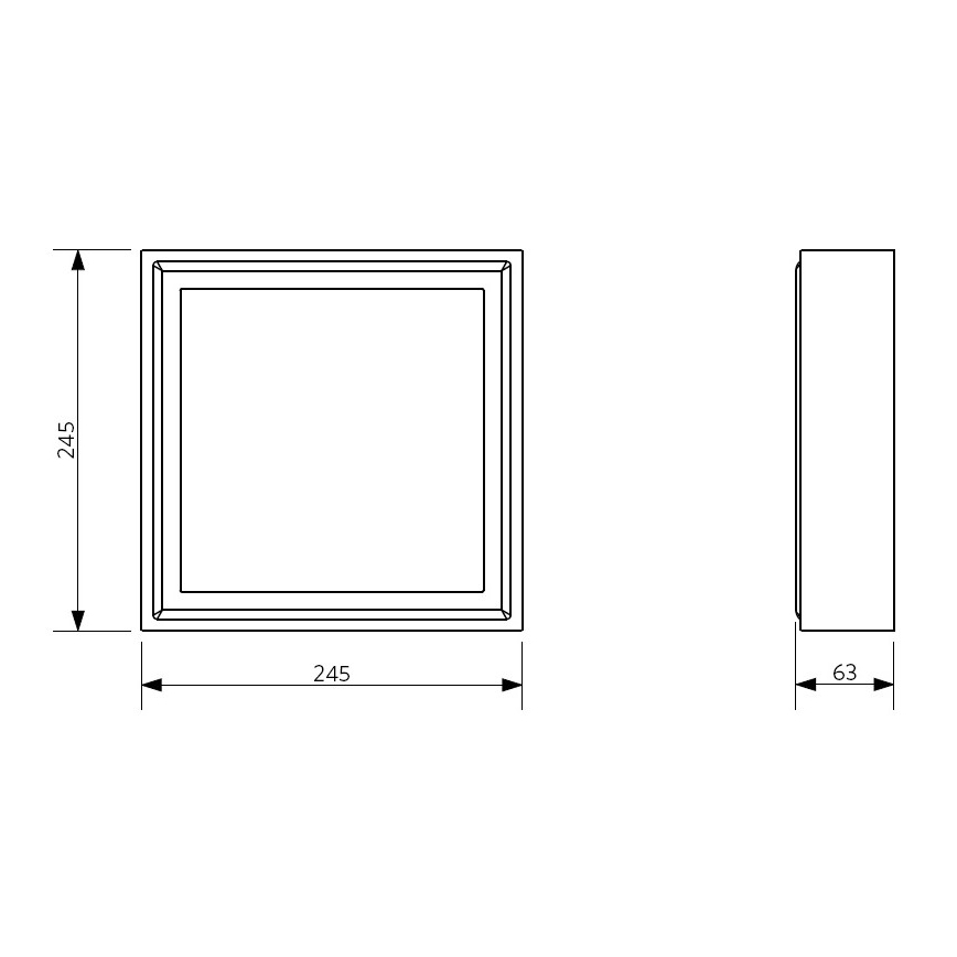 Fulgur 26940 - LED Stropní svítidlo PALLAS LED/12W/230V